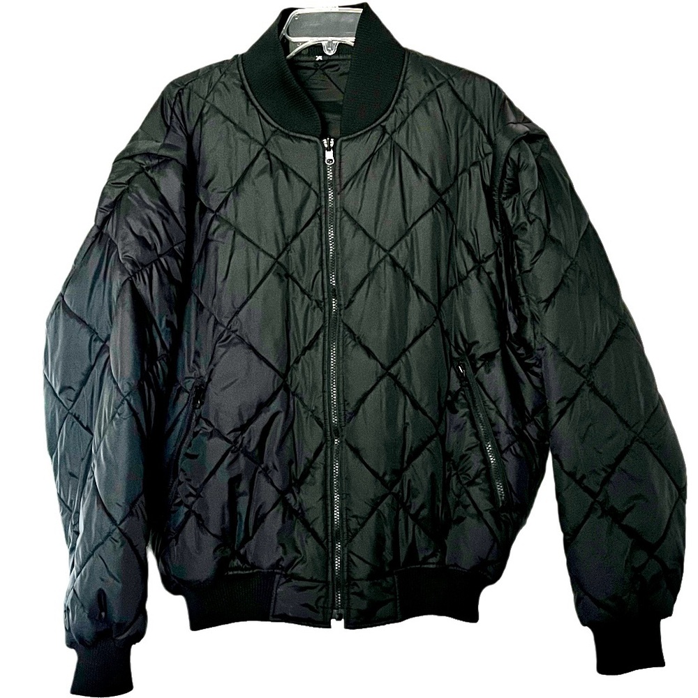 Spiewak Vizguard Men’s Convertible Bomber Jacket Vest Quilted L Pristine Urban